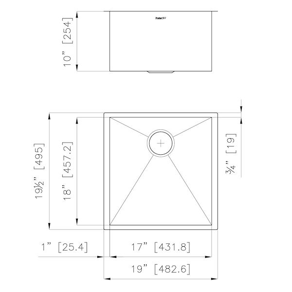 Armored Sink 19″ x 20