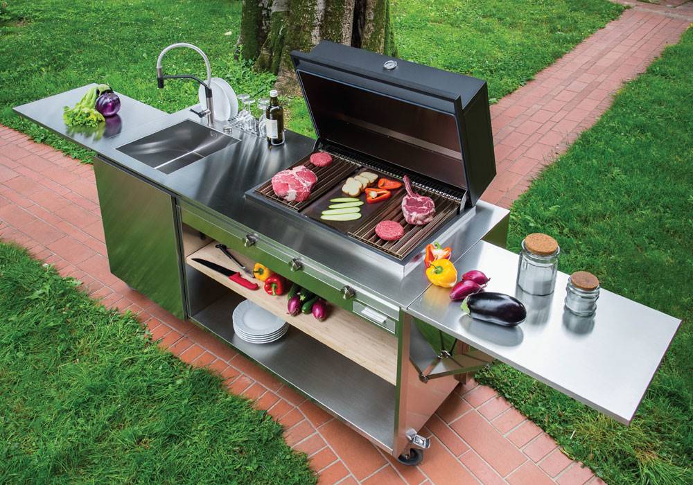 Outdoor Finalmente Bbq With Sink Model 7555 005